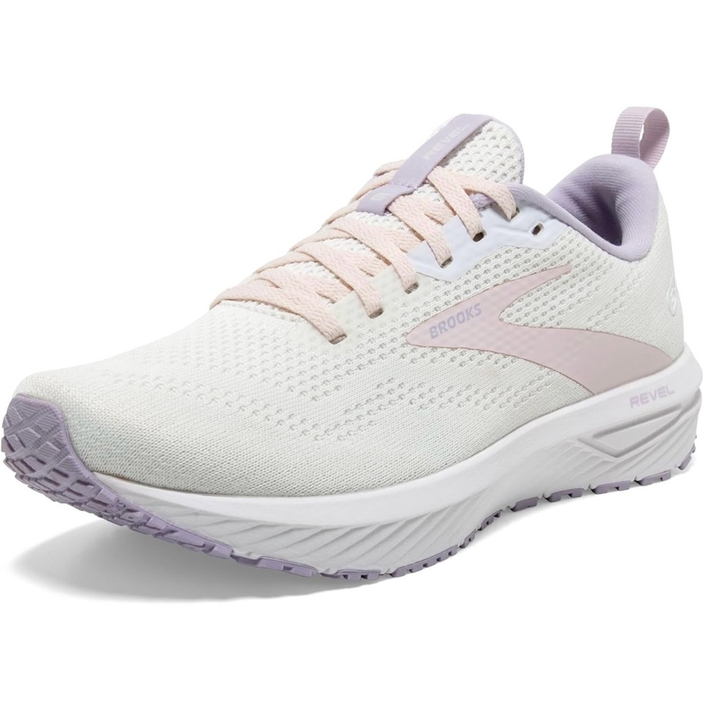 Brooks Revel 6 Marshmallow Pink and Purple